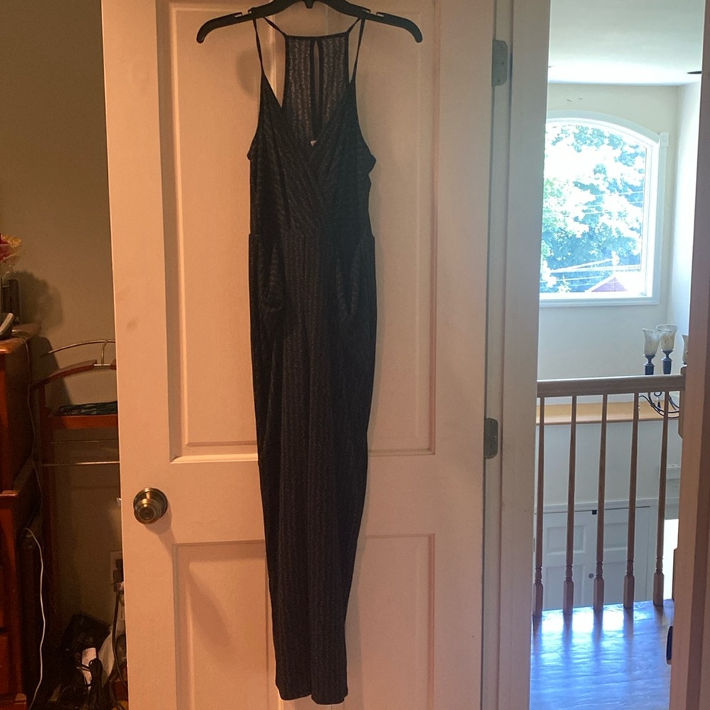 BCBGeneration black and white jumpsuit
